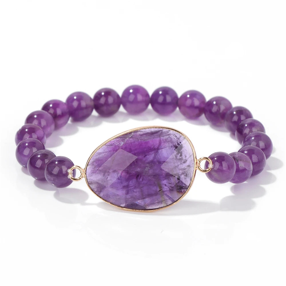 Bracelet en Améthyste - Paix et Sagesse Intérieure